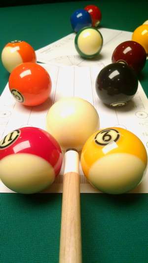 RotoThrotractor, The Gauntlet with Cue Ball and Cue Shaft Restriction Using Ball Guards